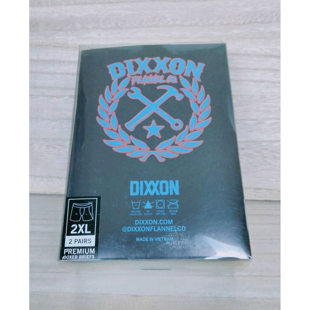 Dixxon Boxer Briefs Premium 2 Pack Mens Size 2XL Red Solid /Black Multi Cocktail - Picture 3 of 4